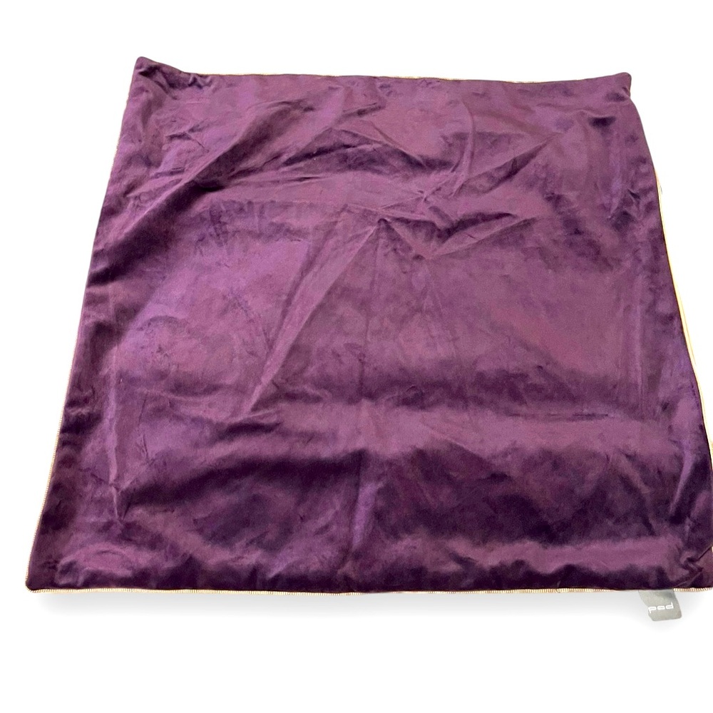 POD decorative purple velvet pillow case